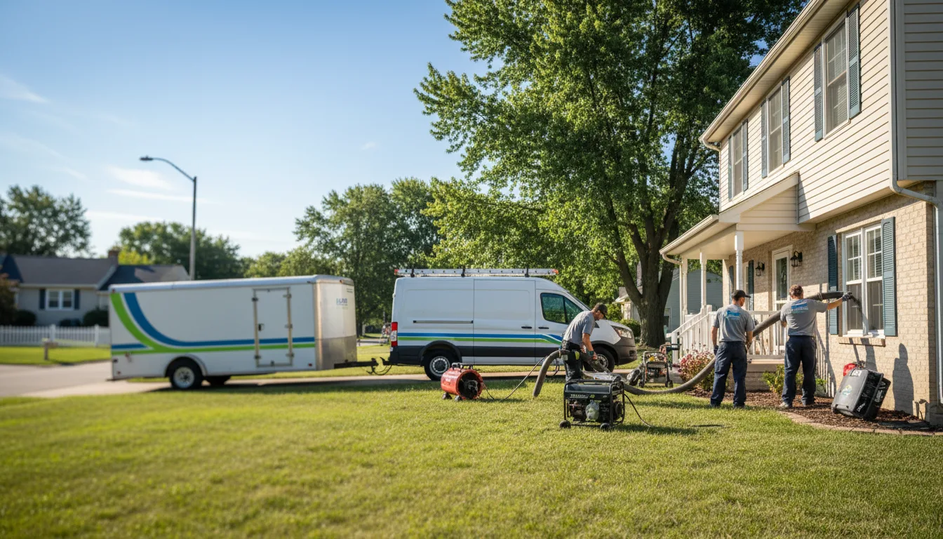 Flooded Basement Restoration And Cleanup With Repair in Garnavillo, IA near me